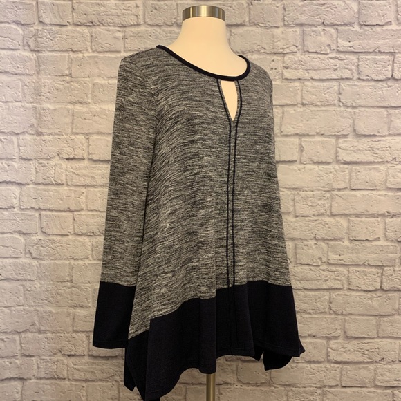 NWOT Max Studio Asymmetric Hem Sweater Lightweight - Picture 4 of 10